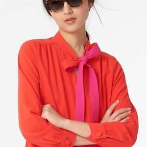 J Crew Shift dress with necktie in 365 crepe